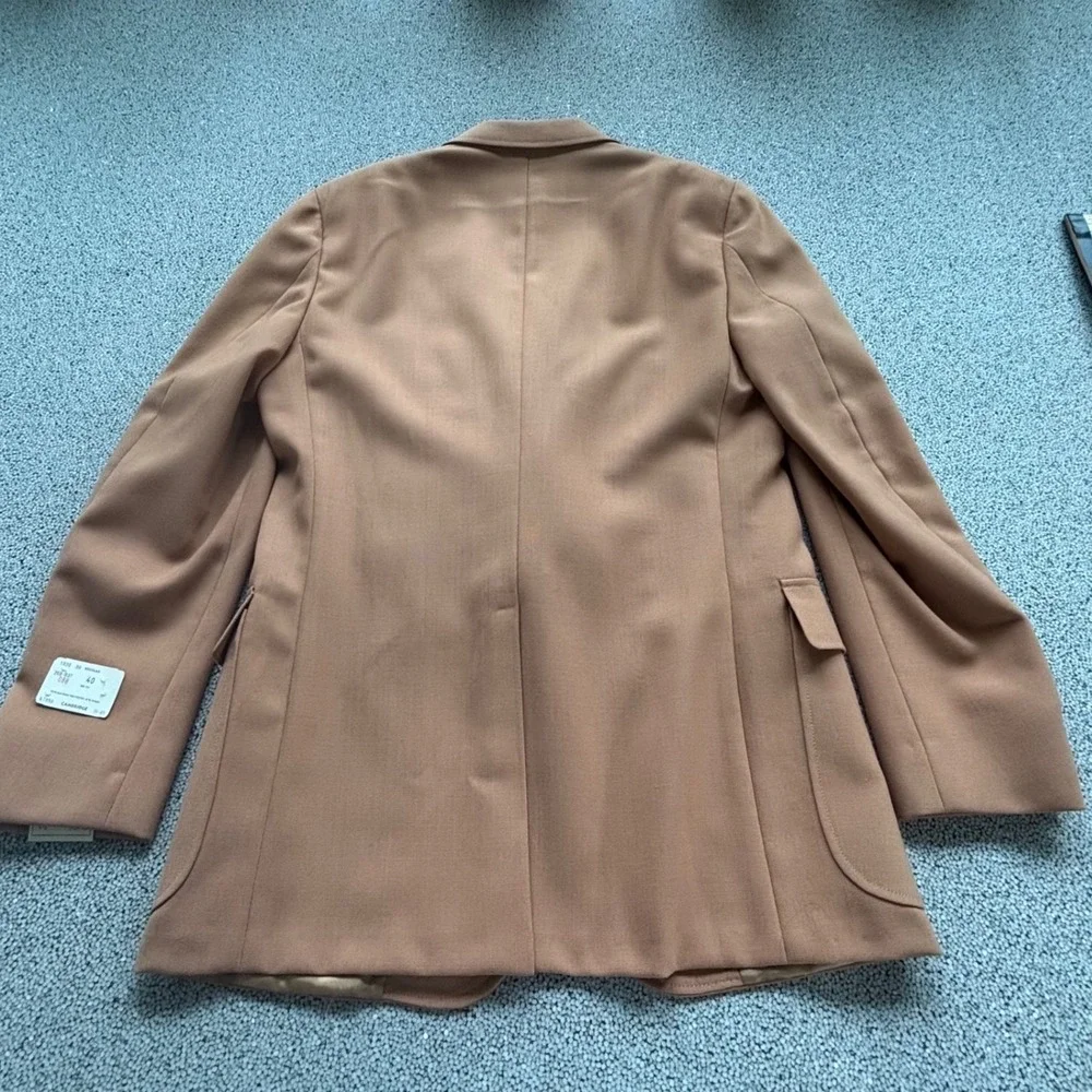 Wimbledon Cricketeer 60's-70's NWT Deadstock Blazer 40R Peachy Tan Preppy Tennis